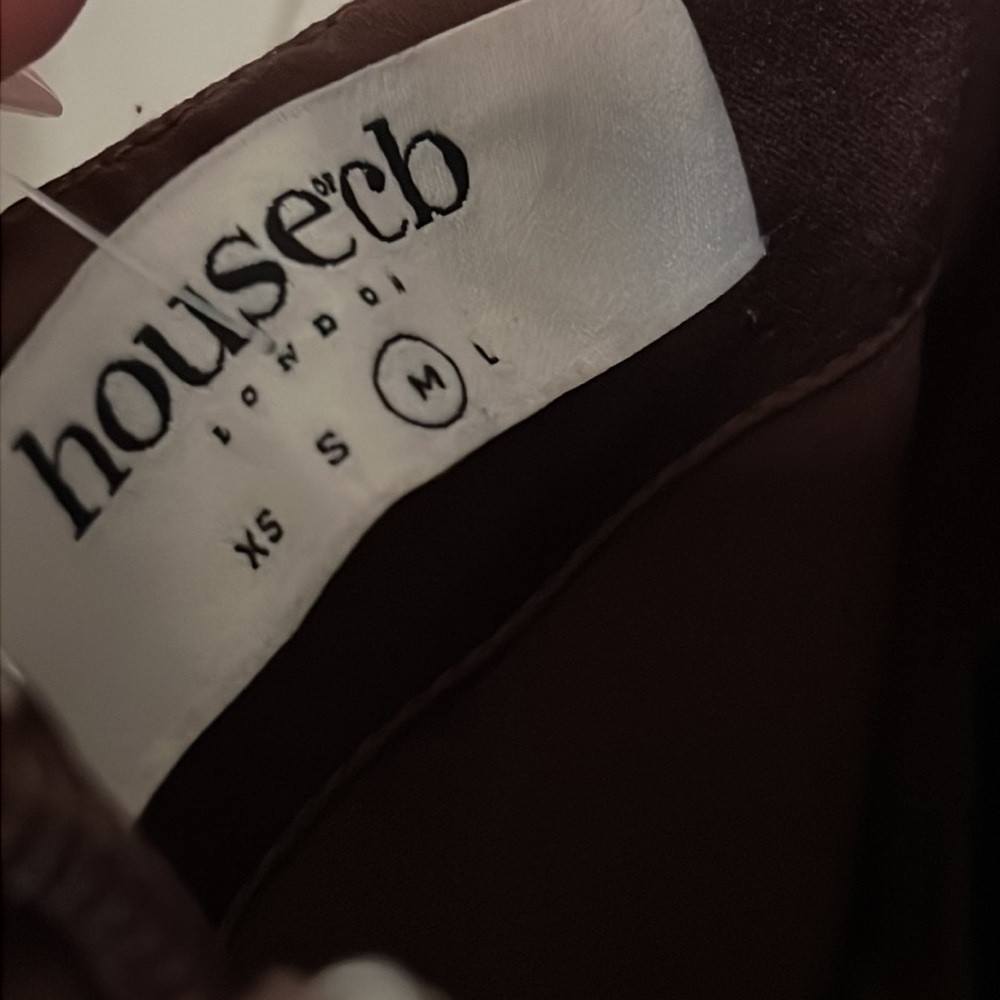 House of CB Faye Chocolate Satin Corset Midi Dress | M - Picture 9 of 14